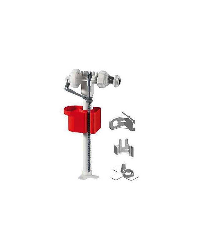 Galleggiante Nanotek adatto per cassette ad incasso completo di adattatori GEBERIT e PUCCI. Silenziatore acustico incorporato.