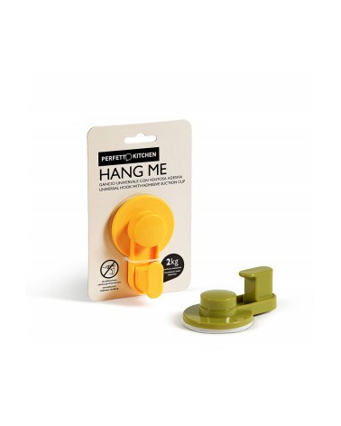 Gancio con ventosa adesiva  HANG ME BAGNO 1 POSTO Perfetto per l'installazione su superfici lisce come vetro e piastrelle, per a