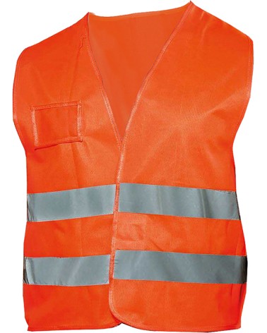 Gilet LOGICA alta visibilità colore GIALLO taglia unica SENZA PORTANOME