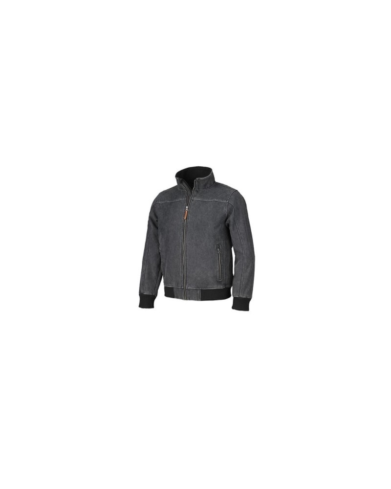 GIUBBOTTO Softshell tecnico dall'aspetto di un giubbino in jeans, due tasche frontali e due interne, elastico in maglina in vita