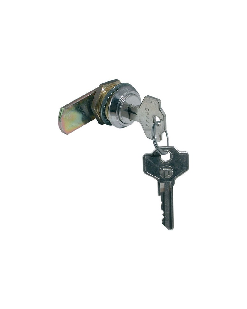 Giussani G5EO1KD1-900 serratura MM30 a levetta a lamelle, in zama, rotazione 180° (2 uscite chiave), cilindro D.mm.19,1 finitura
