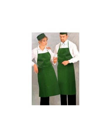 GREMBIULE VINILPELLE 75X105 CM VERDE/BIANCO