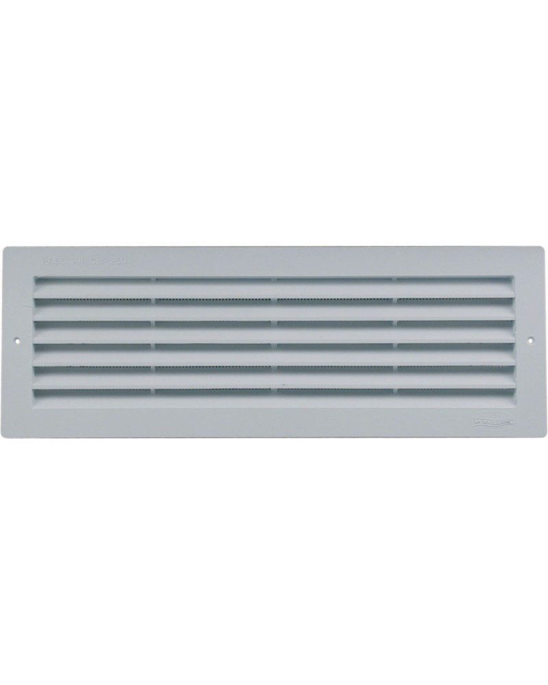 GRIGLIA AREAZIONE PLASTICA CM13X37 BIANCA CON RETE