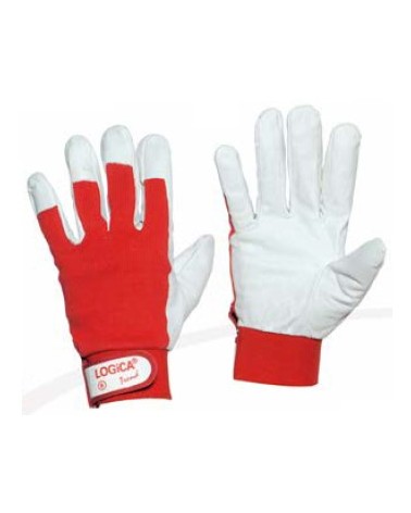 GUANTO FIORE IN PELLE CON POLSINO A STRAPPO Taglia 8 Art. 109TREND Logica