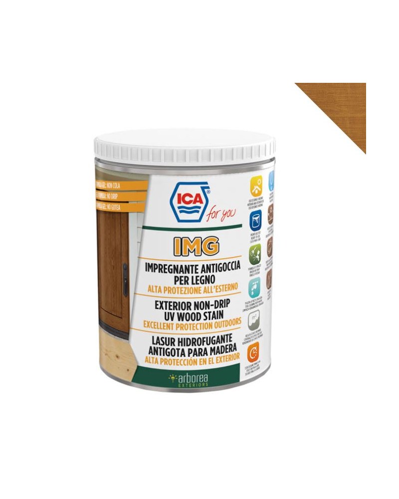 IMPREGNANTE ANTIGOCCIA ALL'ACQUA PER LEGNO COLORE NOCE IMG08 ML750