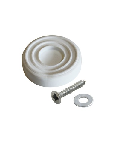 LABOR SOTTOPIEDI GOMMA BIANCO 23MM CON VITE PEZZI 8