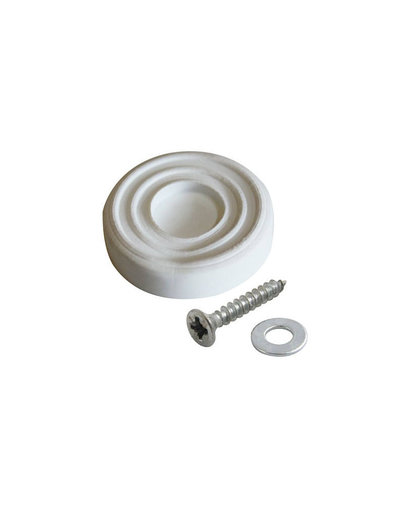LABOR SOTTOPIEDI GOMMA BIANCO 23MM CON VITE PEZZI 8