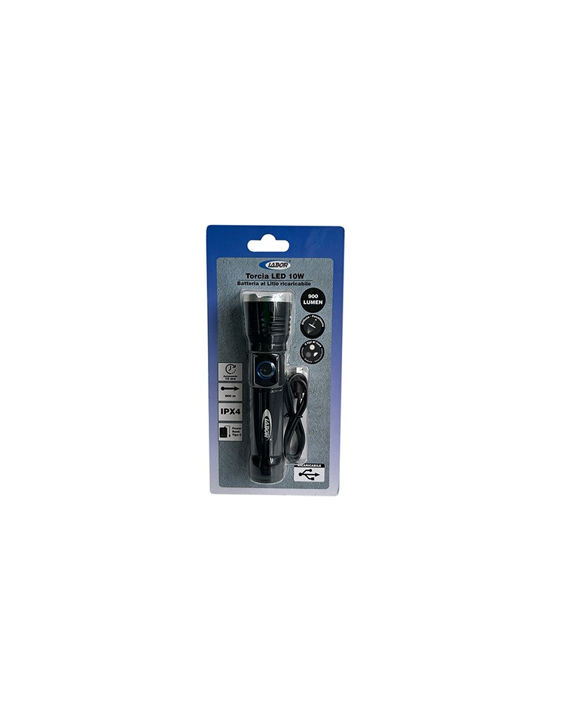 LABOR TORCIA RICARICABILE LED 10W 900LM