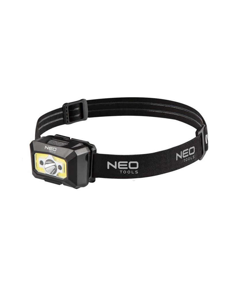 Lampada frontale ricaricabile USB 3w 250 lumen, 5 giochi di luce, sensore di movimento, XPE+COB LED. Angolo aggiustabile, aggian