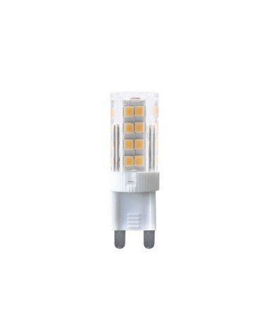 Lampada led bispina 3W=30W 270LM 3000K calda, attacco G9. Angolo 360°, classe A++, IP20, durata 25000 ore, 15000 accensioni.