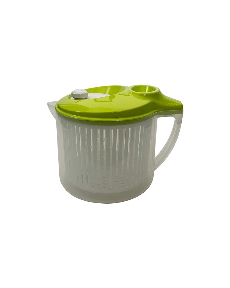 LAVASCIUGA 5LT. Pratica e versatile centrifuga per togliere l'acqua in eccesso dalle verdure. Il grande manico e il beccuccio la