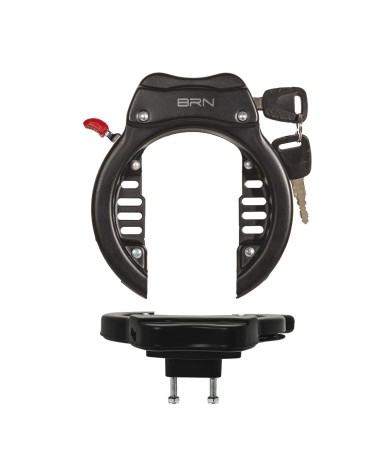 LUCCHETTO BRN TREKKING AD ARCO XL CON 2 VITI NERO