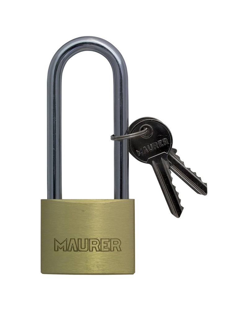 Lucchetto di sicurezza 50MM rettangolare in ottone ad arco extra-lungo