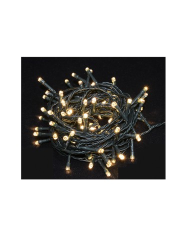 LUCI LED a batteria da 60 led COLORE bianco caldo 6 METRI PER INTERNO/ESTERNO GIOCOPLAST