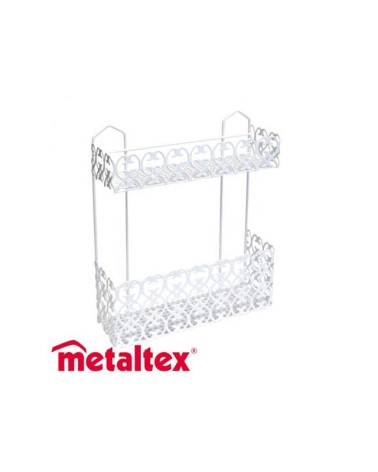 MENSOLA FLORENZ RETTANGOLARE 2 PIANI 423302 METALTEX