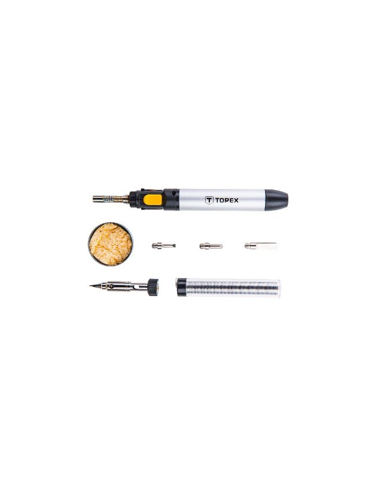 MICRO SALDATORE 12 ML A GAS, ASSORTIMENTO DI PUNTE SALDANTI - TOPEX ART. 44E108