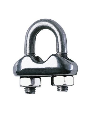 MORSETTO ACCIAIO INOX PER FUNE D 5 MM AISI 304