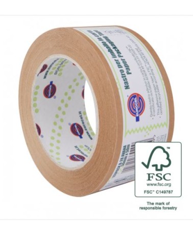 NASTRO IMBALLO IN CARTA AVANA ECOPACK 15 50mm x 50mt EUROCEL