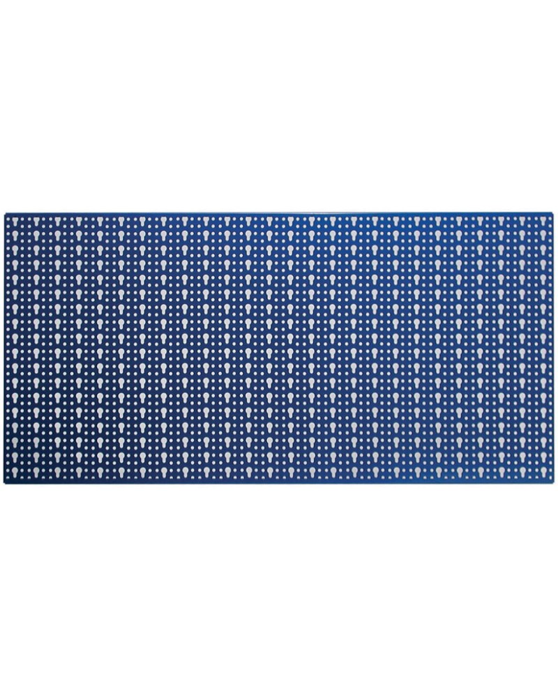 PANNELLO PORTA ATTREZZI IN LAMIERA FORATA MM500X1000COLORE BLU
