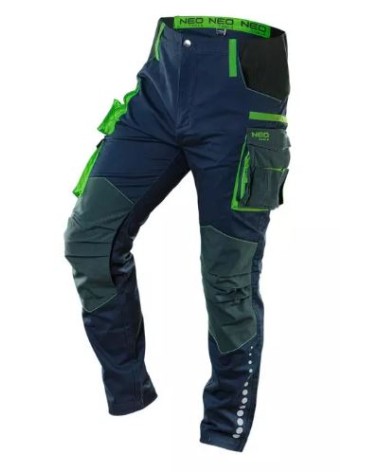 Pantaloni da lavoro PREMIUM TAGLIA XL, 62% cotone, 35% poliestere, 3% elastan, ART. 81-226-XL NEO