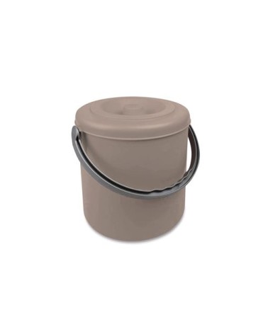Pattumiera Eureka con coperchio lt 15 COLORE TORTORA