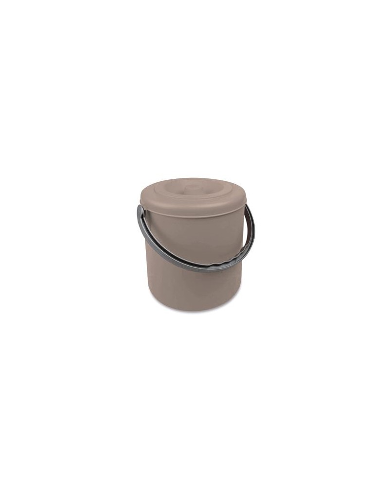 Pattumiera Eureka con coperchio lt 15 COLORE TORTORA