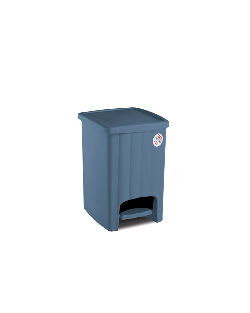 PATTUMIERA DA BAGNO CON PEDALINA MARGHERITA QUADRA PALACE BLU LT4,5