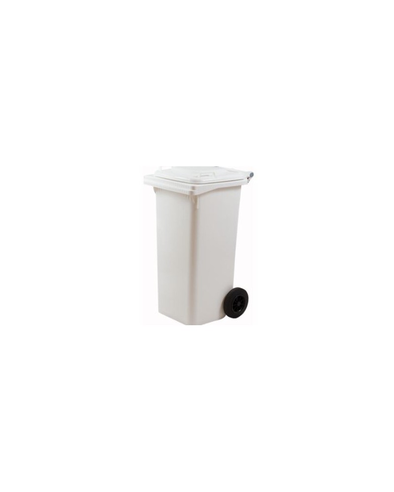 PATTUMIERA LT.120 CON RUOTE BIANCO MP