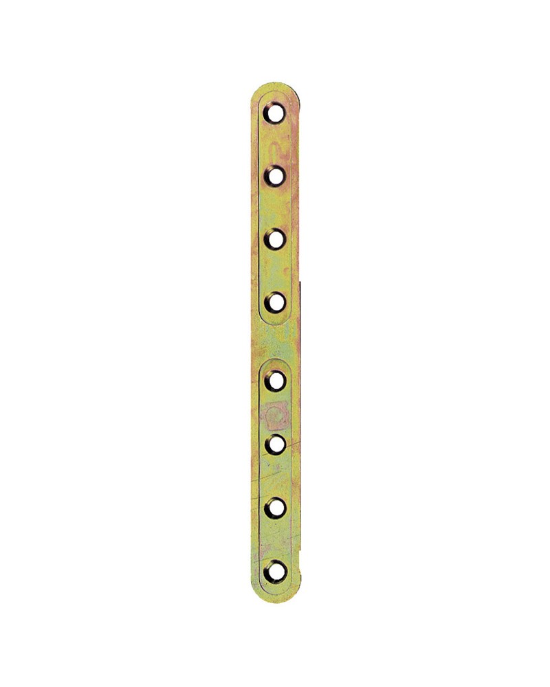 Piastra di rinforzo MAURER pesante, diritta mm.312 - in acciaio tropicalizzato - spessore 2,5 mm