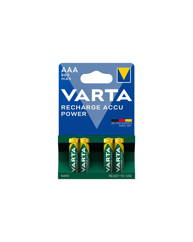 PILA VARTA RICARICABILE  MINISTILO PZ.4 R2U AAA