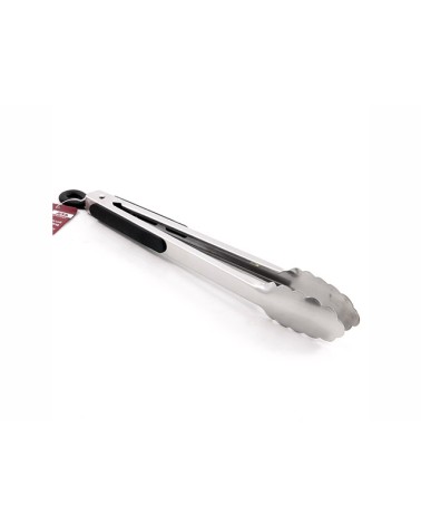PINZA BARBECUE 30cm. Molla per barbecue in acciaio inox con inserti in silicone.