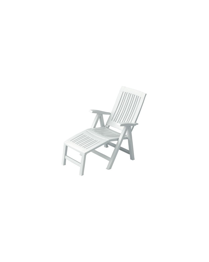 POLTRONA 'LUCREZIA RELAX' BIANCA in plastica. Dimensioni cm 60x103x105h Colore bianco