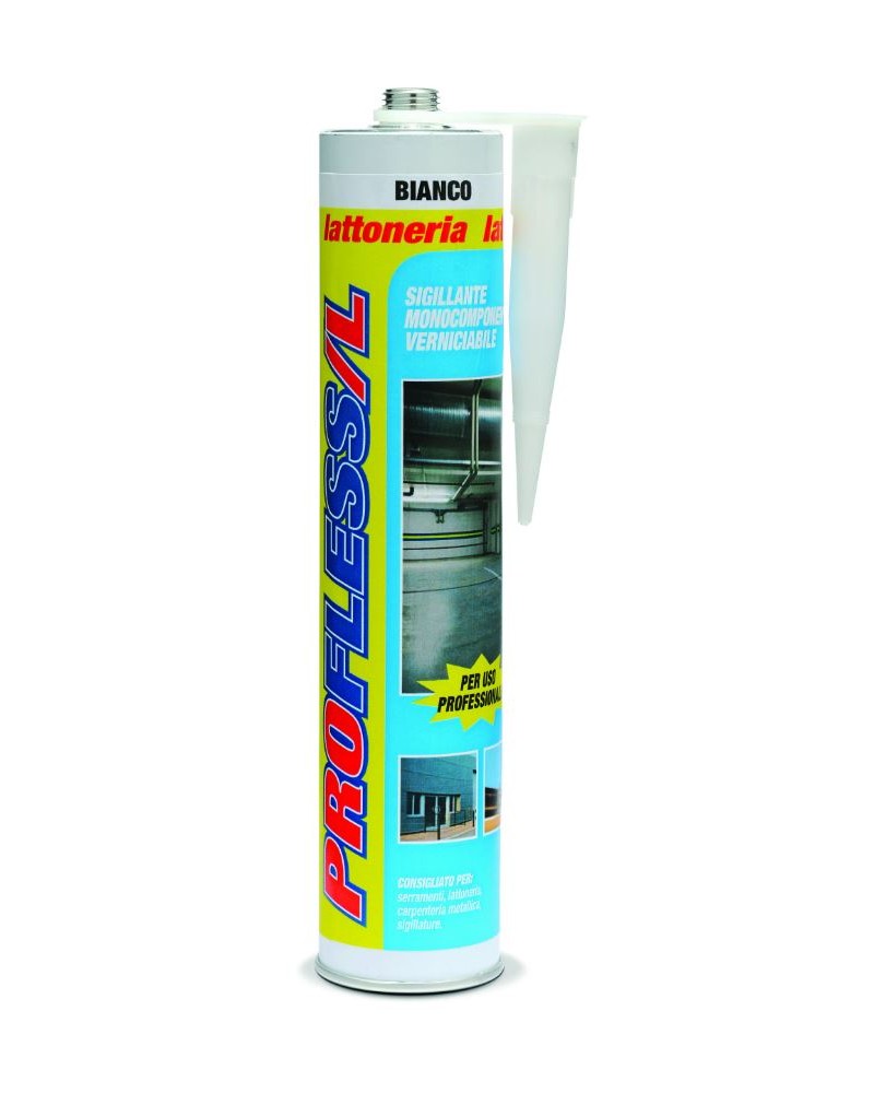 PROFLESS/L SIGILLANTE POLIURETANICO VERNICIABILE BIANCO 300ML LATTONERIA  PROCHIMICA