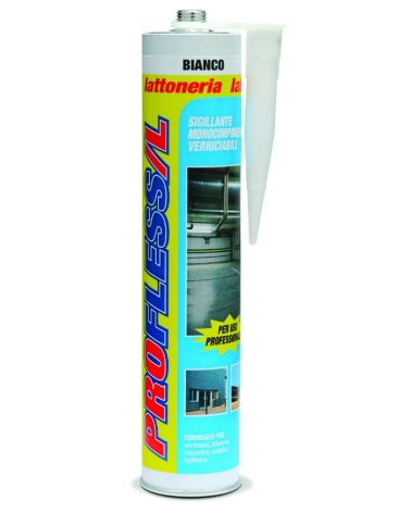 PROFLESS/L SIGILLANTE POLIURETANICO VERNICIABILE BIANCO 300ML LATTONERIA  PROCHIMICA
