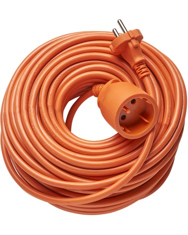 Prolunga MAURER da giardino H05VV - spina e presa pressofusa Schuko - lunghezza cavo 25 m - sez.2x1,5 mm²