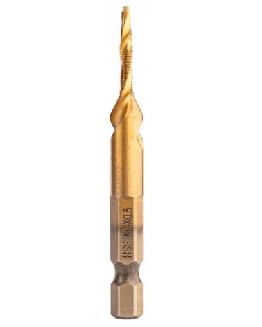 Punta per filettatura HSS TiN, M3x0,5 mm, esagonale NEO TOOLS ART. 08-949