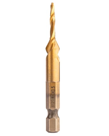 Punta per filettatura HSS TiN, M4x0,7 mm, esagonale NEO TOOLS ART. 08-951