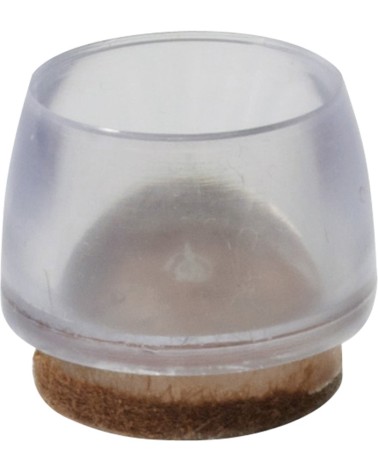 PUNTALI PVC TRASPARENTI CON FELTRO MM20  PZ8 COD. 96712