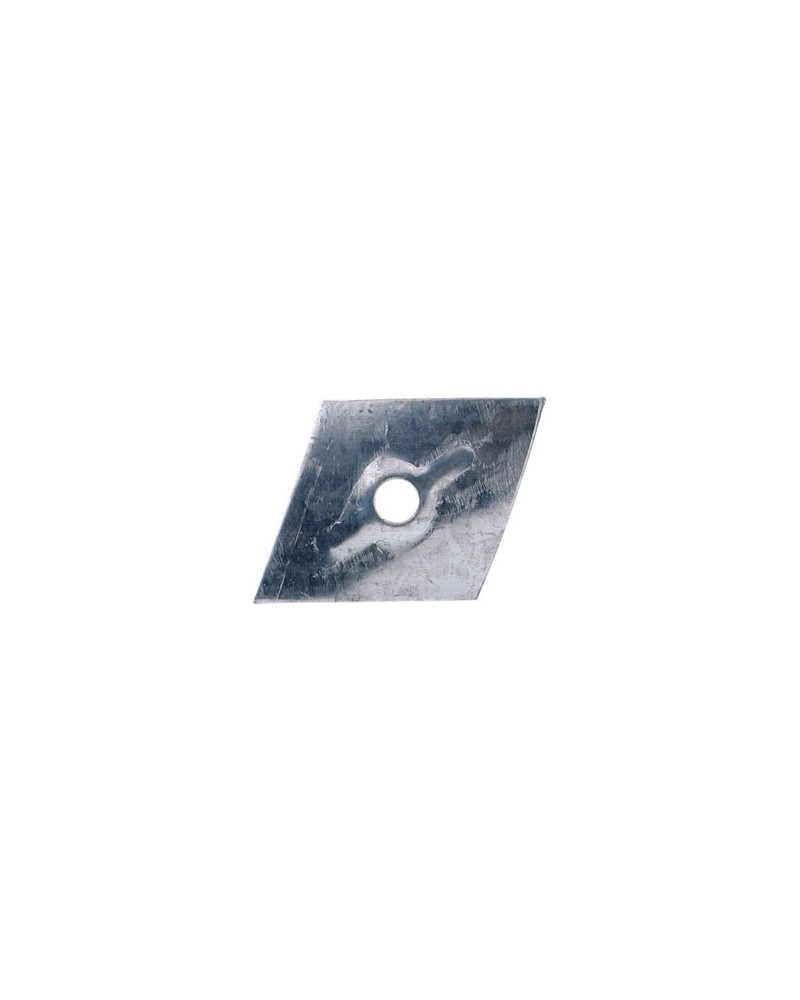 RONDELLE ROMBOIDALI FERRO ZINCATO 30X30MM