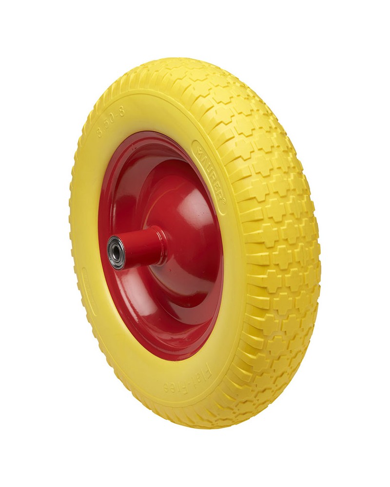 RUOTA PIENA PU 350 PER CARRIOLA MOZZO MM.205