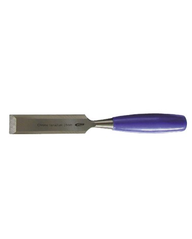 Scalpello LABOR per legno 10MM con lama in acciaio al cromo vanadio, temperata e rettificata. Manico anatomico in materiale sint