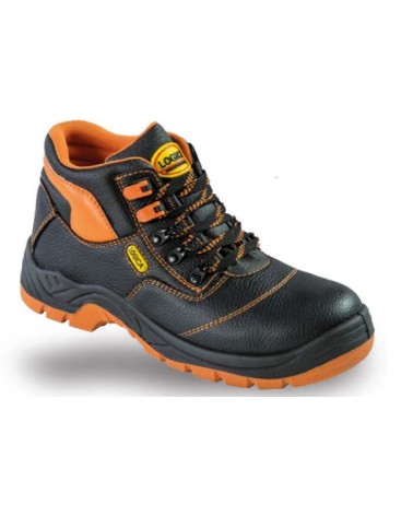 SCARPA ANTINFORTUNISTICA ALTA S32/K S3 IN PELLE NERA TAGLIA 36 LOGICA