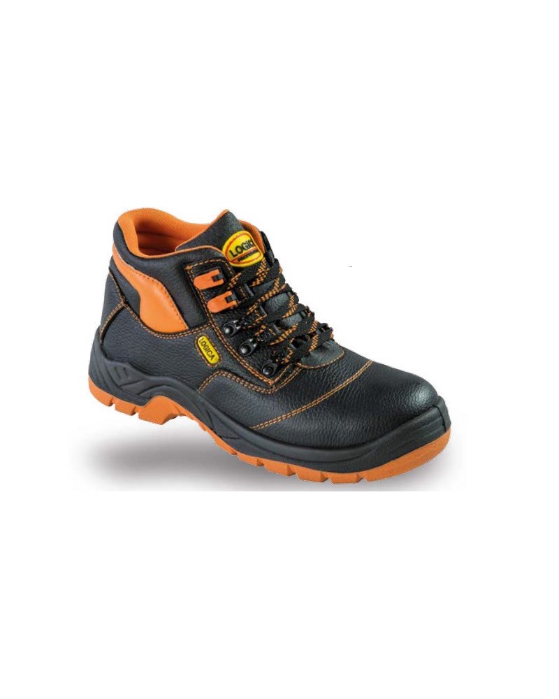 SCARPA ANTINFORTUNISTICA ALTA S32/K S3 IN PELLE NERA TAGLIA 36 LOGICA