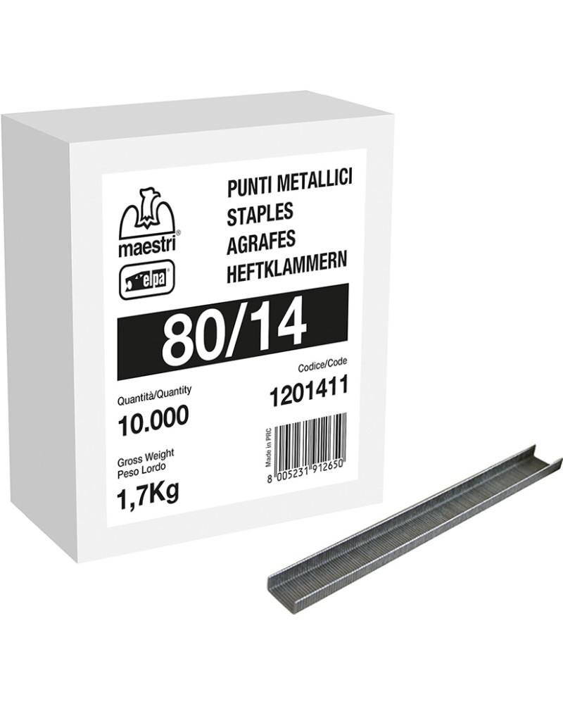 SCATOLA 10000 GRAFFE ELPA 80/14 X RO-MA 8016 MAESTRI 1,7KG 1201411