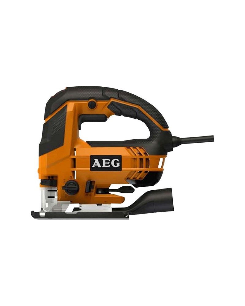 Seghetto alternativo elettronico AEG mod. STEP100X 700W - cambio lama rapido FIXTEC - nuova leva FIXTEC per impostare l'inclinaz