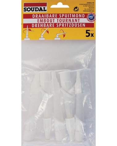 SET 5 BECCUCCI SNODABILI RICAMBIO SILICONE 117773 SOUDAL