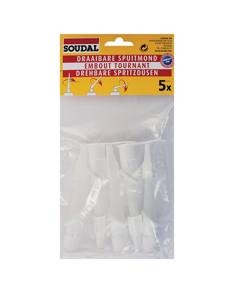 SET 5 BECCUCCI SNODABILI RICAMBIO SILICONE 117773 SOUDAL