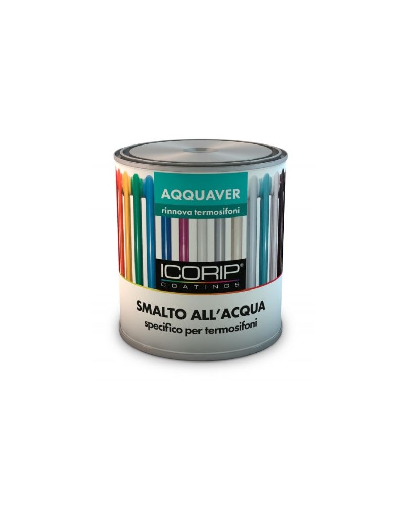 SMALTO ALL'ACQUA AQQUAVER PER TERMOSIFONI BIANCO SATINATO 750ML