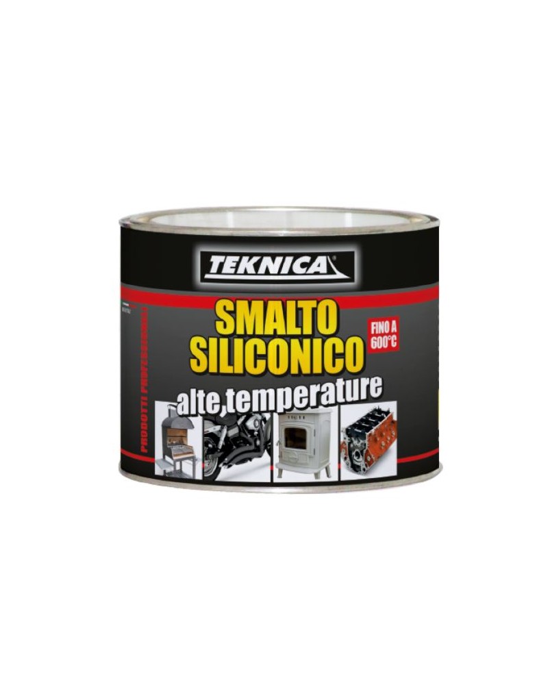 SMALTO SILICONICO ALTA TEMPERATURA 600° NERO GR.500 TK17-1021