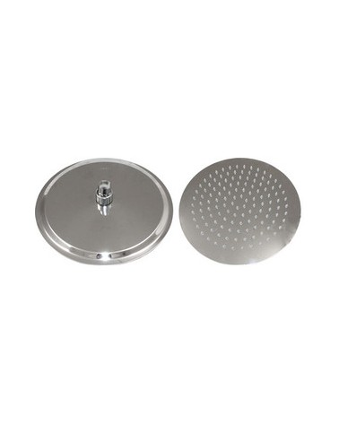 SOFFIONE DOCCIA INOX TONDO DIAMETRO CM.20 IN ACCIAIO INOX SS304 GROENLANDIA